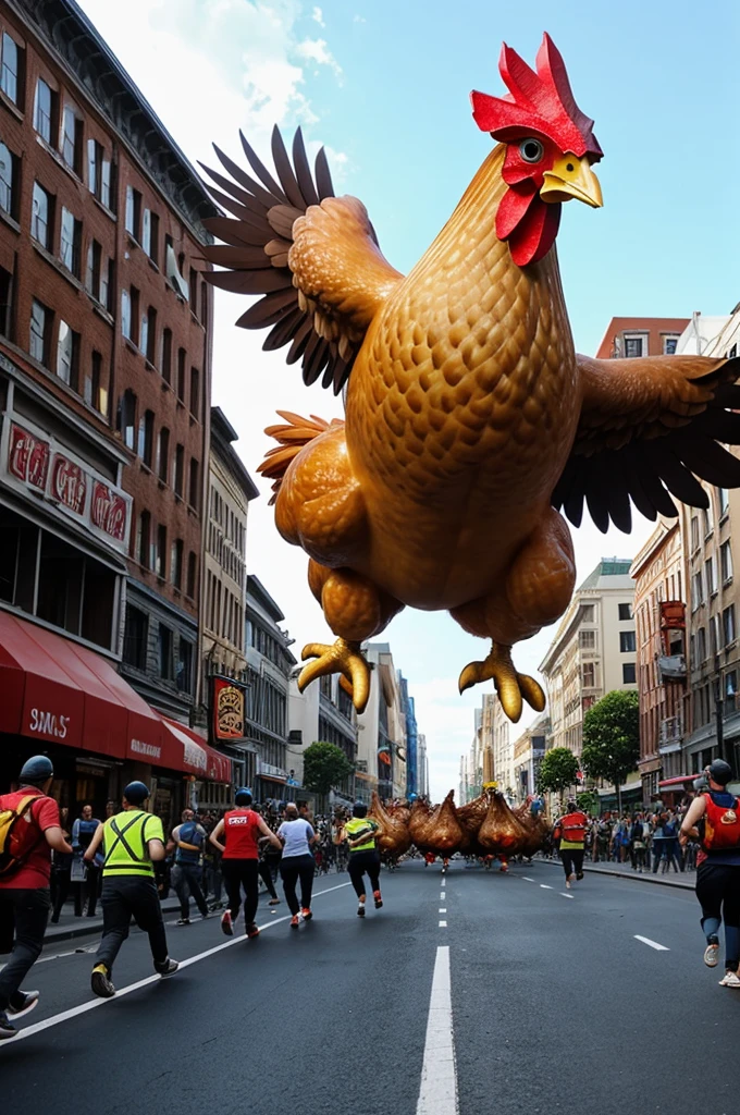Then everyone ran away from the giant chicken that had invaded the world.