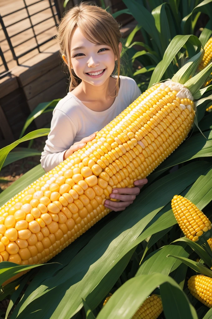 a smiling and friendly corn