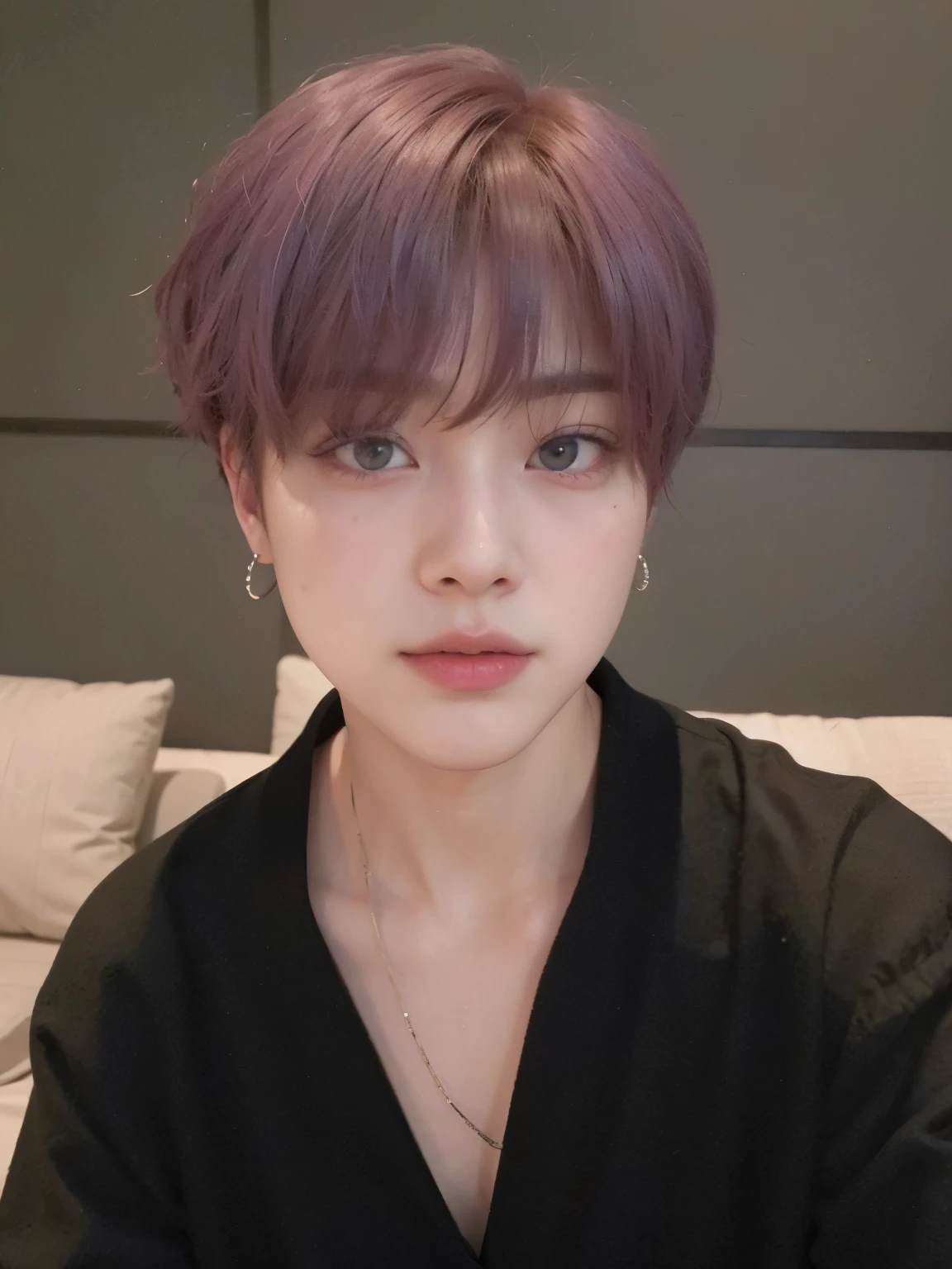 Arafa woman with colored hair sitting at a table, jung jaehyun, adorable and pale korean face, ulzzang inteligente, Kim Doyoung, with short hair, jossi do blackpink, Hong Jun Hyung, Tae June Kim, ulzzang, the hime cut, Jaeyeon Nam, xqc, park jimin, tomboy short platinum hair