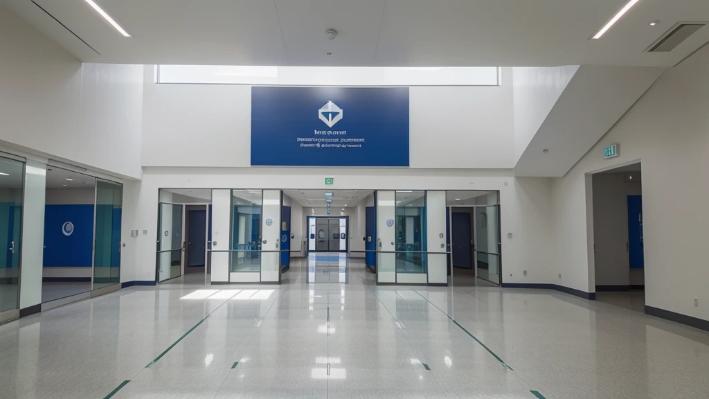 a modern, beautiful health center, with only one floor, with the following sign: "PSF", ultra realistic, 4k quality, photo in horizontal proportion,