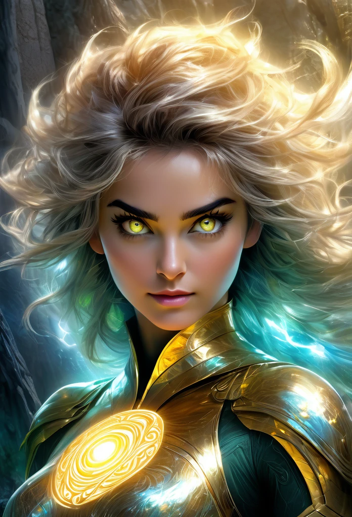 (1 beautiful age Italian-Japanese girl),(wears iridescent bodysuit with beautiful fractal or marble design:1.5),(She wears gauntlets with a detailed and very beautiful design decorated with jewels:1.6), dynamic posing, ((She is showing her armpits:1.6)), incredibly spectacular scene, ((high quality)), ((fantasy)), blue plasma brain, green plasma body, obscene, average, (despicable:1.2), (immoral:1.2), (Small breasts with beautifully raised pink areolas:1.5), (expression of ecstasy:1.2), hyper realistic photo, official art, Unity 8K Wallpaper, 8K portrait, high quality, very high resolution, (incredibly beautiful nature background:1.6), (18-year-old:1.5), (sexy and glamorous:1.1), (coquettish expression:1.6), (smile seductively:1.6), (erotic pose:1.9), (model pose:1.8), beautiful seductive face, portrait, (thick eyebrows:1.4), Beautiful eyes with high bilateral symmetry, (highly detailed eyes:1.4),(highly detailed face and eyes:1.7), (High resolution yellow greeneyes:1.8), (Super detailed skin texture:1.4), super detailed pale skin, perfect anatomy, thin, (Beautiful muscular toned body:1.6), highly detailed platinum hair, (moist skin:1.2), no makeup, (Bear:1.1), excellent anatomy, Focus plane, good looking, (Emilia clarke:0.1) (Emma watson:0.3),(Jennifer connelly:0.24), (A delicately crafted necklace is wrapped around her neck), (Bioluminescence with a brilliant glow:1.4), (Shining magic circle:1.5), ruins of an ancient castle, Shining majestic clouds and sky, lightning, spectacular realistic, (Greg latkowski:0.8), (teal and orange:0.4), (art station:1.5), cinematic, (NSFW:1.6), dramatic light, (intricate details:1.1), Focus on fully armored body