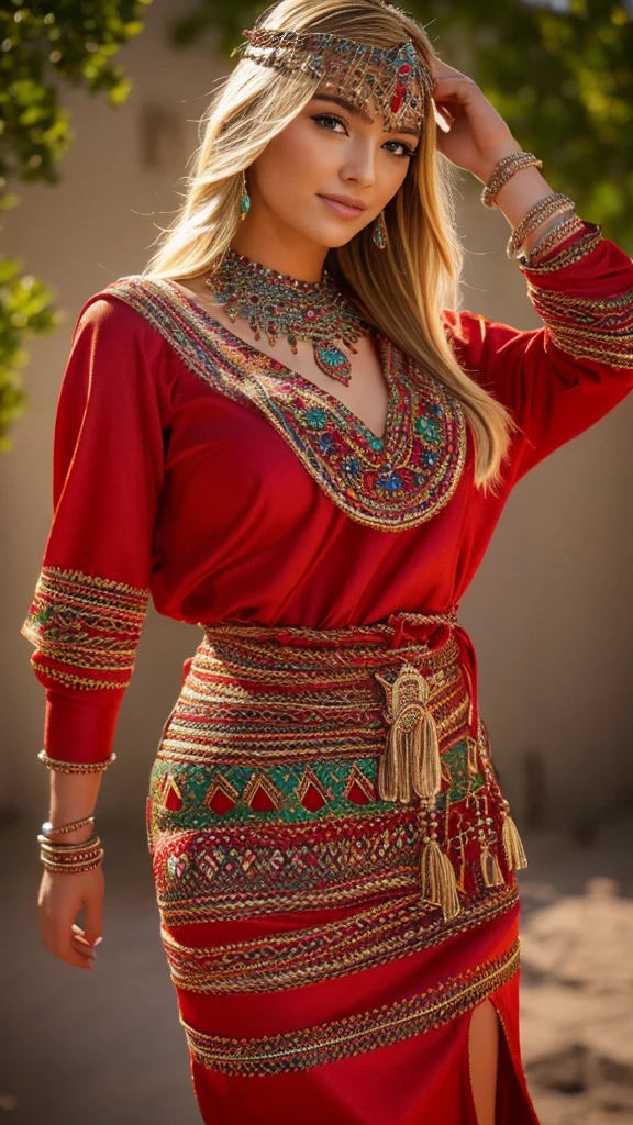 Most beautiful blonde lady, robe kabyle, berber,amazigh, kabyle beauty, bijoux,kabyledress, attractive, hd,best, perfect body ,red
