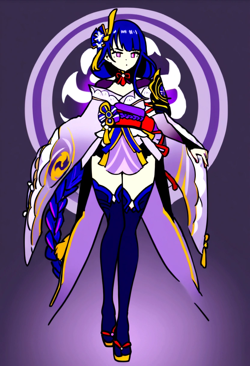 1 girl, full body, Raiden Shogun