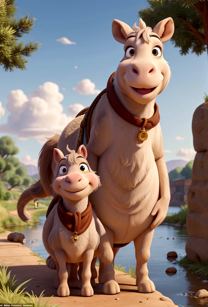 One day, the weasel Dália needed to move her address to the other side of the river. Bartholomew the donkey offered to help."