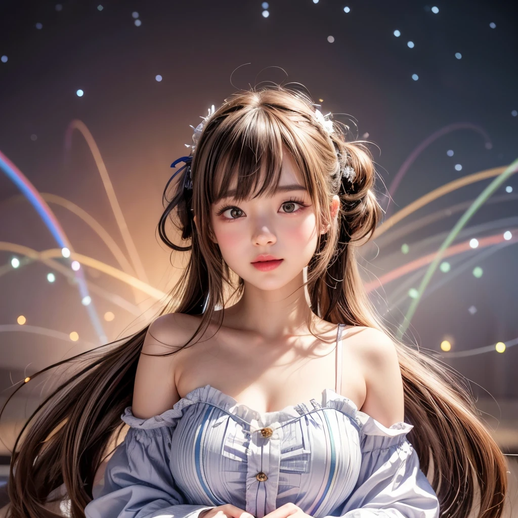 NSFW, 8k, High-level, absurd, masterpiece, best quality, primitive, very detailed CG, very detailed wallpaper, perfect lighting, Extremely detailed (((The personifying " pixy " as a Little Girl))), MysticSight, Tyndall effect, Tyndall scattering, Studio gray background with (many Dazzling RainbowColor particles BokeH:1.28), (RoundlyButts, ThighGap), (Exposed:0.4), (Assfocus with looking ahead), BREAK (NOGIZAKA face variations) Extremely Detailed very KAWAII face variations, perfect anatomy, Childish, captivating gaze, elaborate detailed Eyes with (sparkling highlights:1.28), long eyelashes、Glossy RED Lips with beautiful details, Coquettish tongue, Rosy cheeks, Radiant PearlSkin with clear transparency . { (Dynamic LifeLike expressions:1.4) | :d) }, (large eyes:-1) .