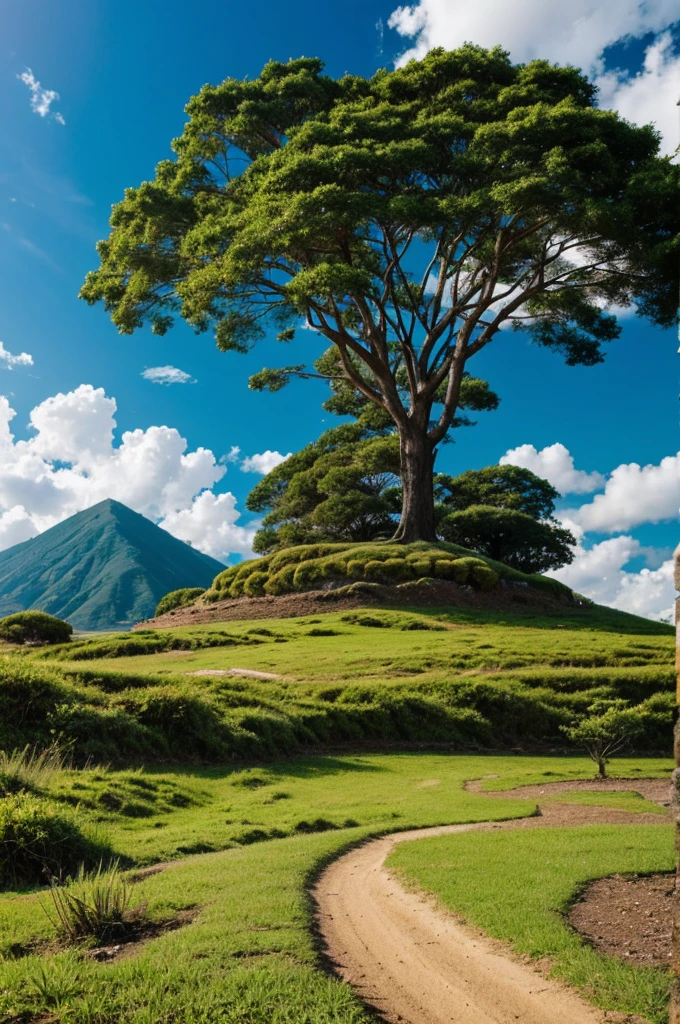 Create an anime-type Zacapaneco landscape 