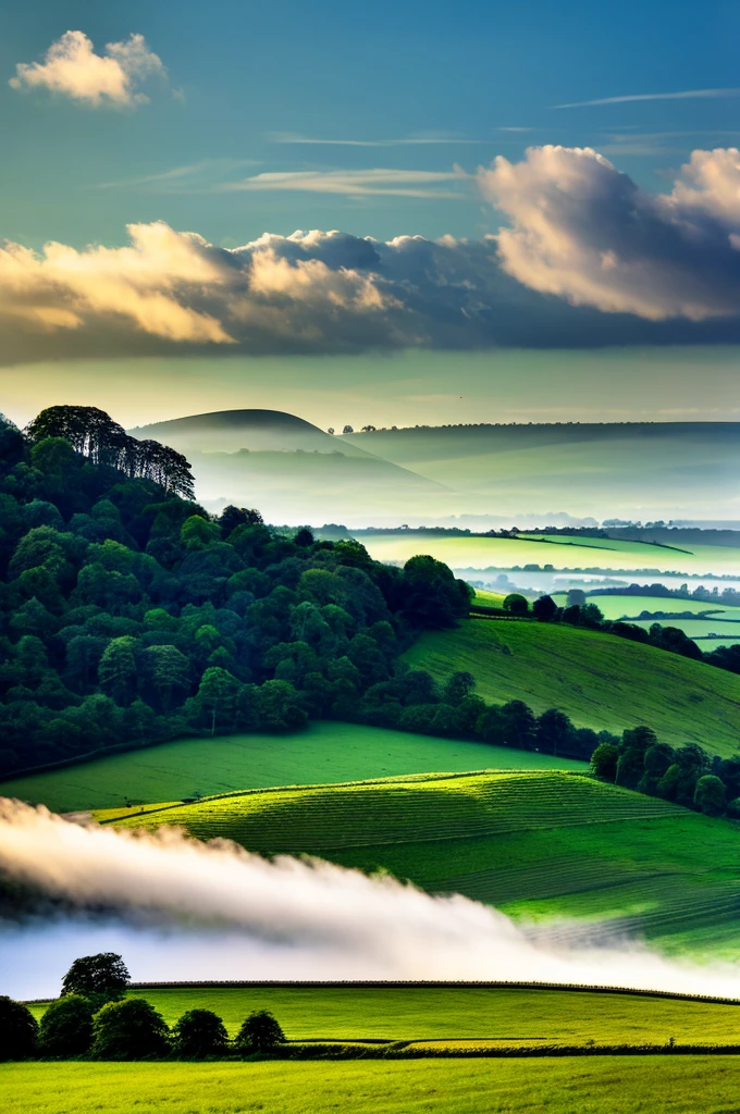 Original landscape,Sky and clouds,Tyndall effect,A country road,Colorful hot air balloon,High quality desktop wallpaper, Verdant forest, Detailed field properties, Beautiful English countryside, Stunning scenery, Rolling Hills, Landscape Wallpaper, Lush countryside, Green forests, Stunning scenery, Green fields in the background, High quality wallpaper, Beautiful wallpapers,Ultra high quality,Ultra HD,Ultra-high resolution