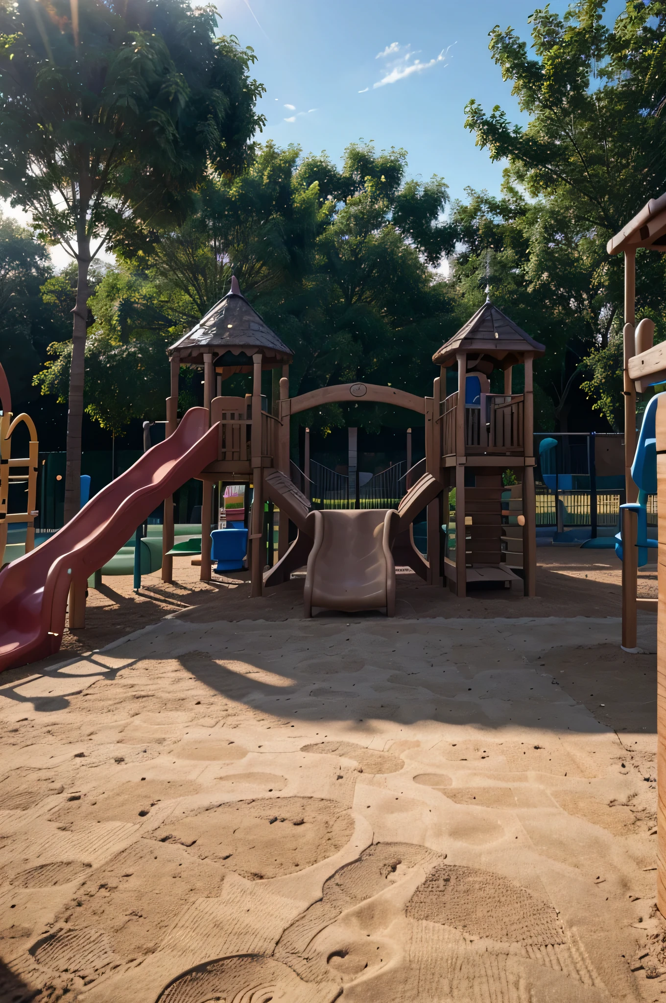 a comfortable playground for children to play, ultra realistic, 4k quality,