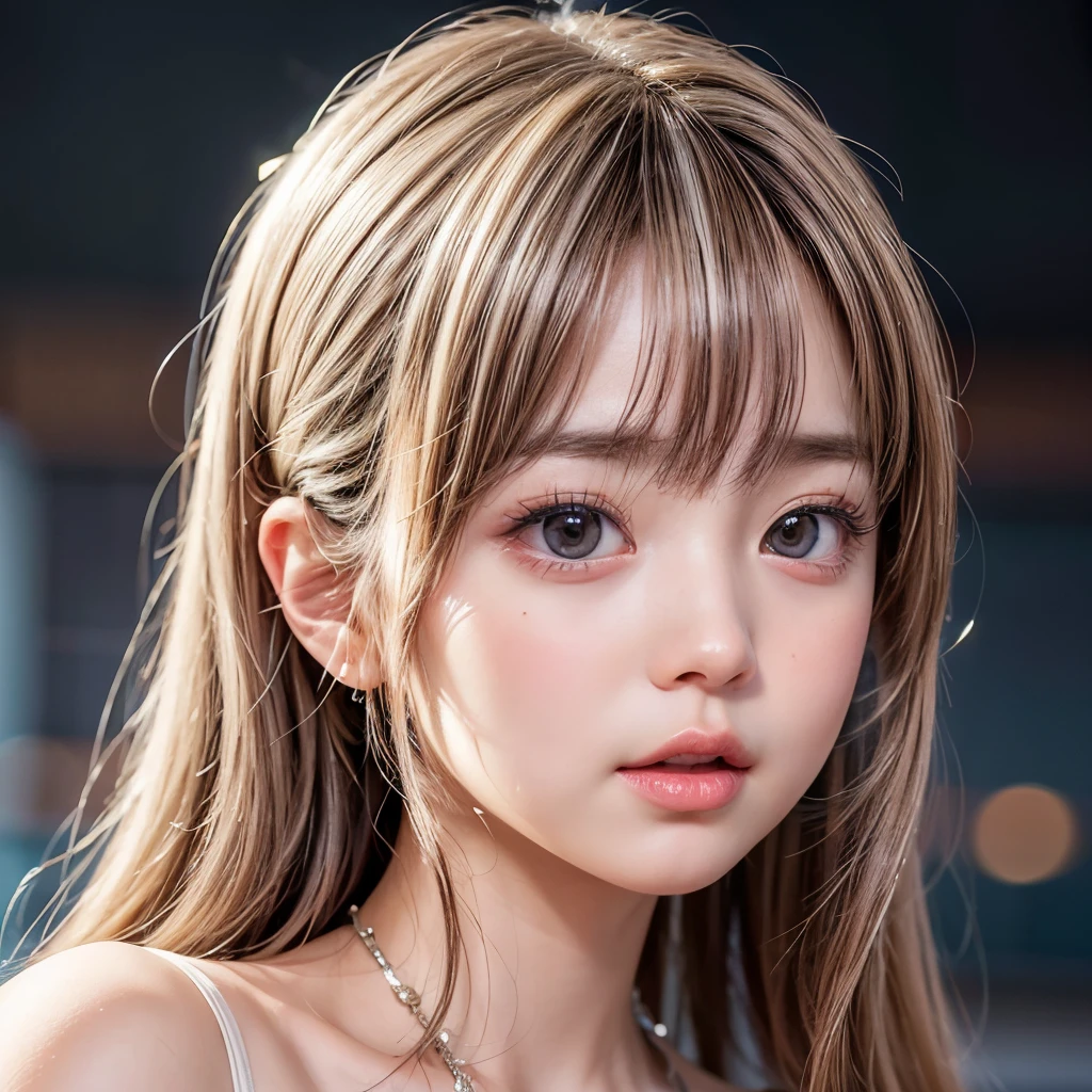 NSFW, 8k, High-level, absurd, masterpiece, best quality, primitive, very detailed CG, very detailed wallpaper, perfect lighting, Extremely detailed (((The personifying " pixy " as a ))), MysticSight, Tyndall effect, Tyndall scattering, Studio gray background with (many Dazzling RainbowColor particles BokeH:1.28), (RoundlyButts, ThighGap), (Exposed:0.4), (Assfocus with looking ahead), BREAK (NOGIZAKA face variations) Extremely Detailed very KAWAII face variations, perfect anatomy, Childish, captivating gaze, elaborate detailed Eyes with (sparkling highlights:1.28), long eyelashes、Glossy RED Lips with beautiful details, Coquettish tongue, Rosy cheeks, Radiant PearlSkin with clear transparency . { (Dynamic LifeLike expressions:1.4) | :d) }, (large eyes:-1) .