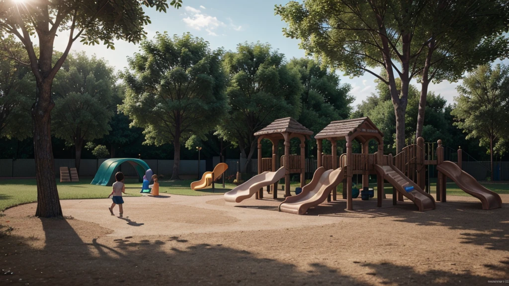 a comfortable playground for children to play, ultra realistic, 4k quality,
