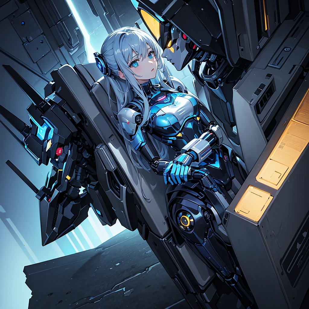 (masterpiece:1.2) (((32k))),(((Highest quality))), masterpiece, add_detail best quality, 8k, high resolution, Poster, Futuristic, blue shades, robotic man, love scene between a girl and a robot, girl and robot romantic scene, girl touching the robot check, in love, romantic, human girl and male robot, girl and robot in love, kissing, hugging, emotional