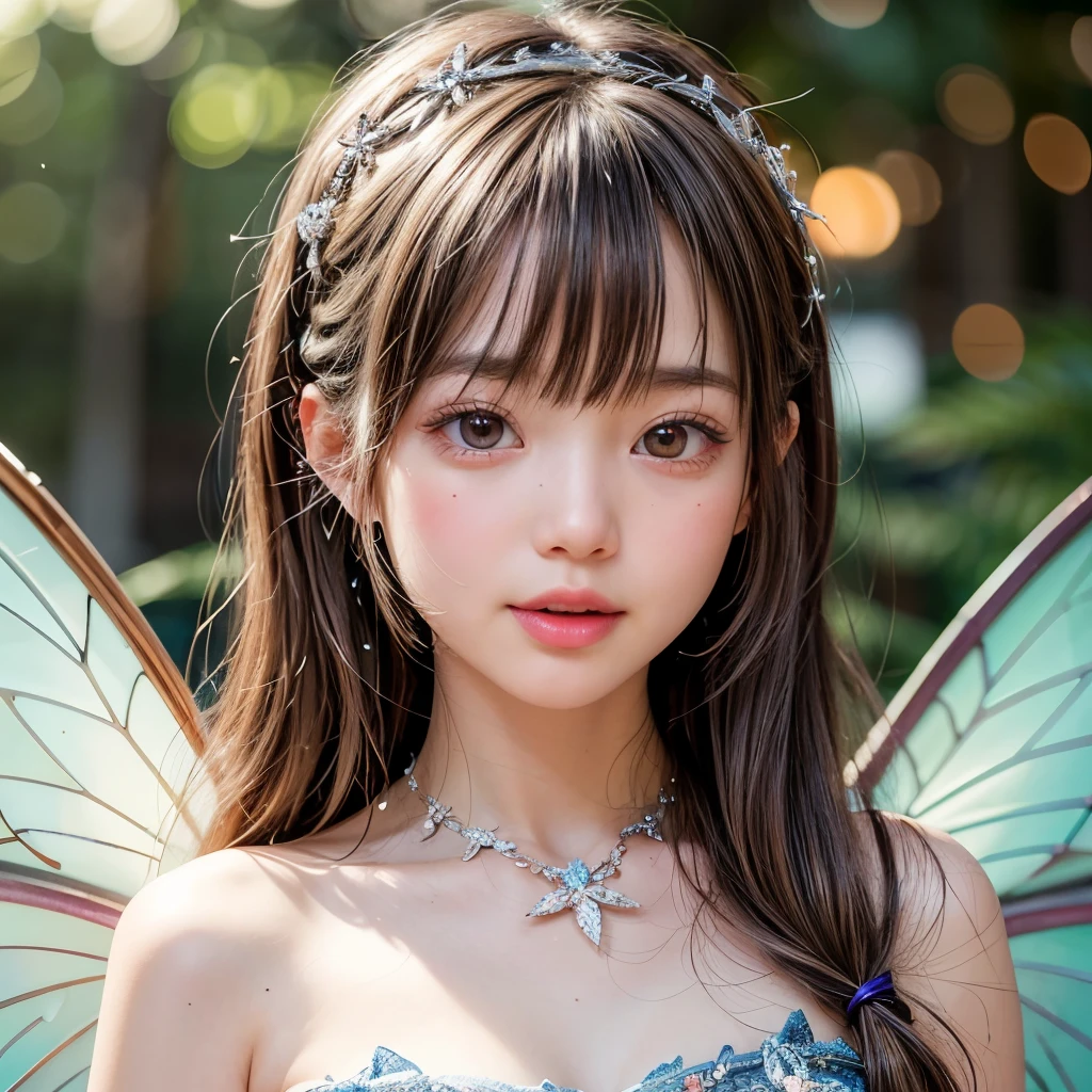 NSFW, 8k, High-level, absurd, masterpiece, best quality, primitive, very detailed CG, very detailed wallpaper, perfect lighting, Extremely detailed (((The personifying " フェアリー " as a Little Girl))), MysticSight, Tyndall effect, Tyndall scattering, Studio gray background with (many Dazzling RainbowColor particles BokeH:1.28), (RoundlyButts, ThighGap), (Exposed:0.4), (Assfocus with looking ahead), BREAK (NOGIZAKA face variations) Extremely Detailed very KAWAII face variations, perfect anatomy, Childish, captivating gaze, elaborate detailed Eyes with (sparkling highlights:1.28), long eyelashes、Glossy RED Lips with beautiful details, Coquettish tongue, Rosy cheeks, Radiant PearlSkin with clear transparency . { (Dynamic LifeLike expressions:1.4) | :d) }, (large eyes:-1) .