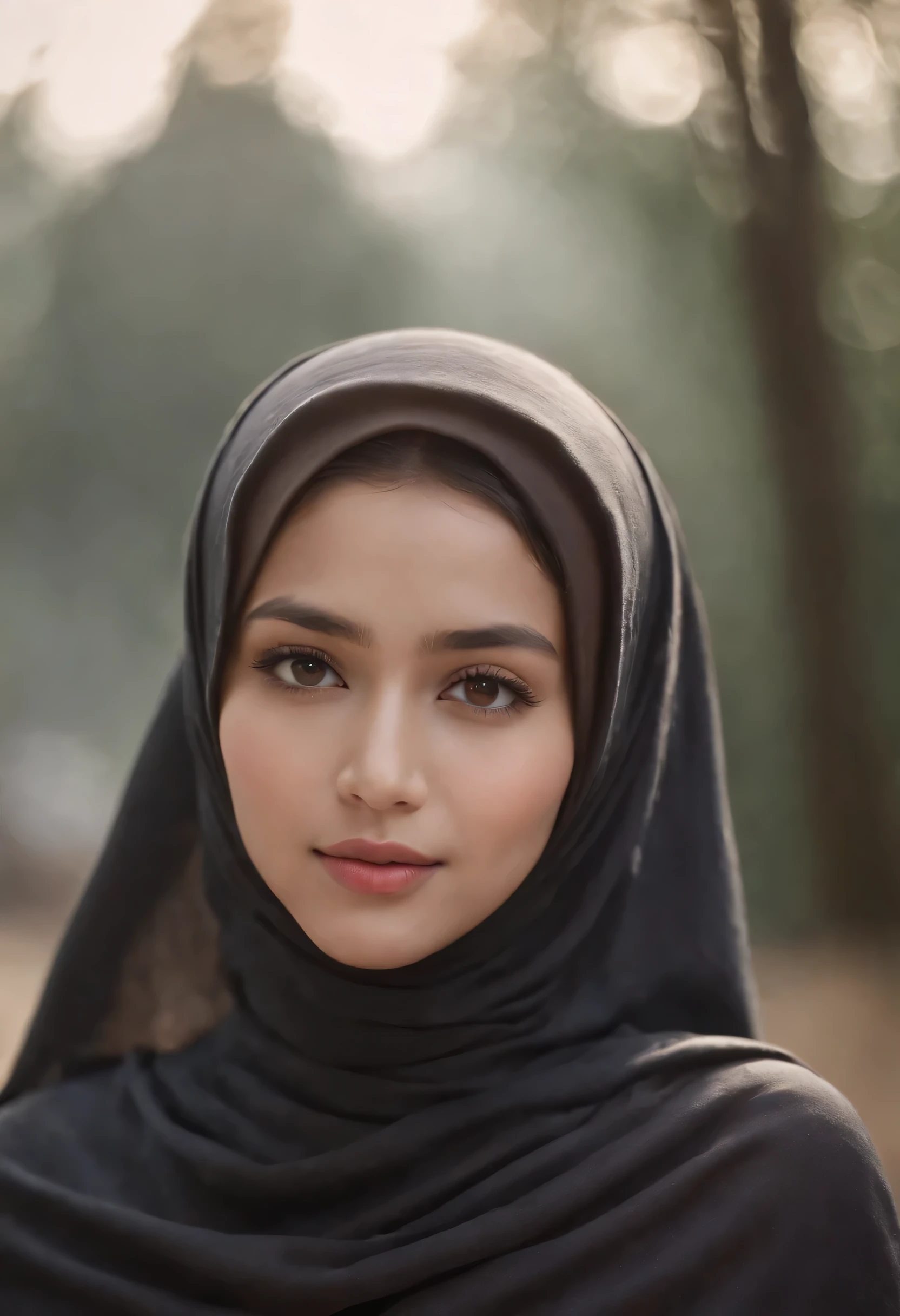 A very cute indonesian girl wearing longdress with hijab in dark background, cozy atmosphere, daylight, volumetric lighting, foggy background, (8k, RAW photo, top quality, masterpiece), (Realistic, photorealistic: 1.5), ((close up portrait)), Photorealistic, masterpieces, top quality, (beautiful brown eyes, perfect slim body), elegant poses, ultra-detailed face, detailed ornate