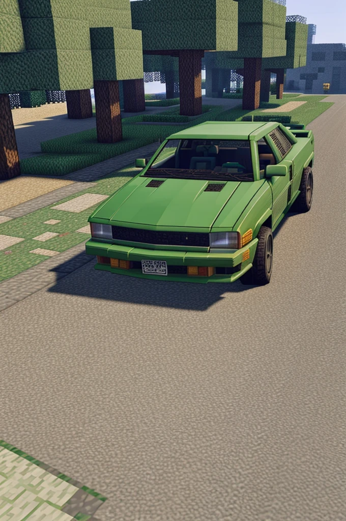 A photo of collaboration of Minecraft and gta 5