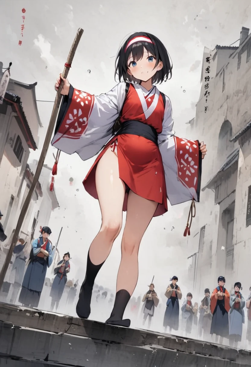 shoot from below、Belly roll、Carrying rope、stumbling、Headbands and hand towels、Water law is、Fastening、Tabi socks、Yamakasa Festival、Square、A girl in a thin loincloth、Thighs、Girl、Girl、Short、Younger、Lower school year、Baby Face、Both eyes open、flat chest、Neighborhood Associationikoshi (portable shrine)、Dynamic Angle
