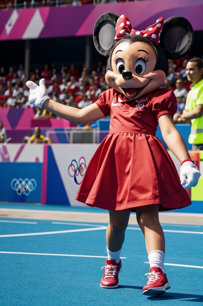 minnie mouse at olympic games in america