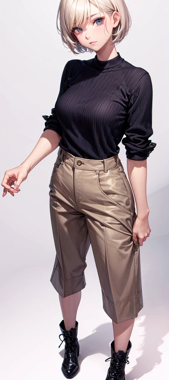 short hair woman,Very cool and cute.