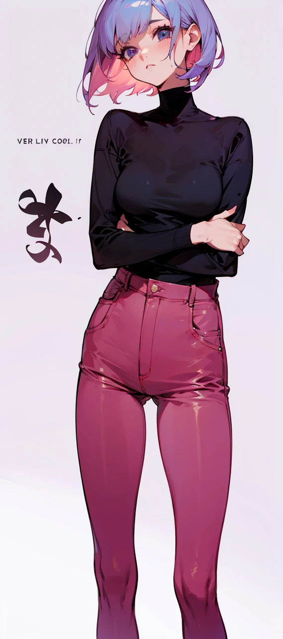short hair woman,Very cool and cute.