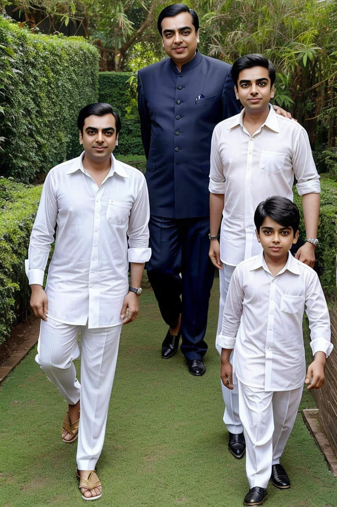 Animation of Mukesh ambani and his sons