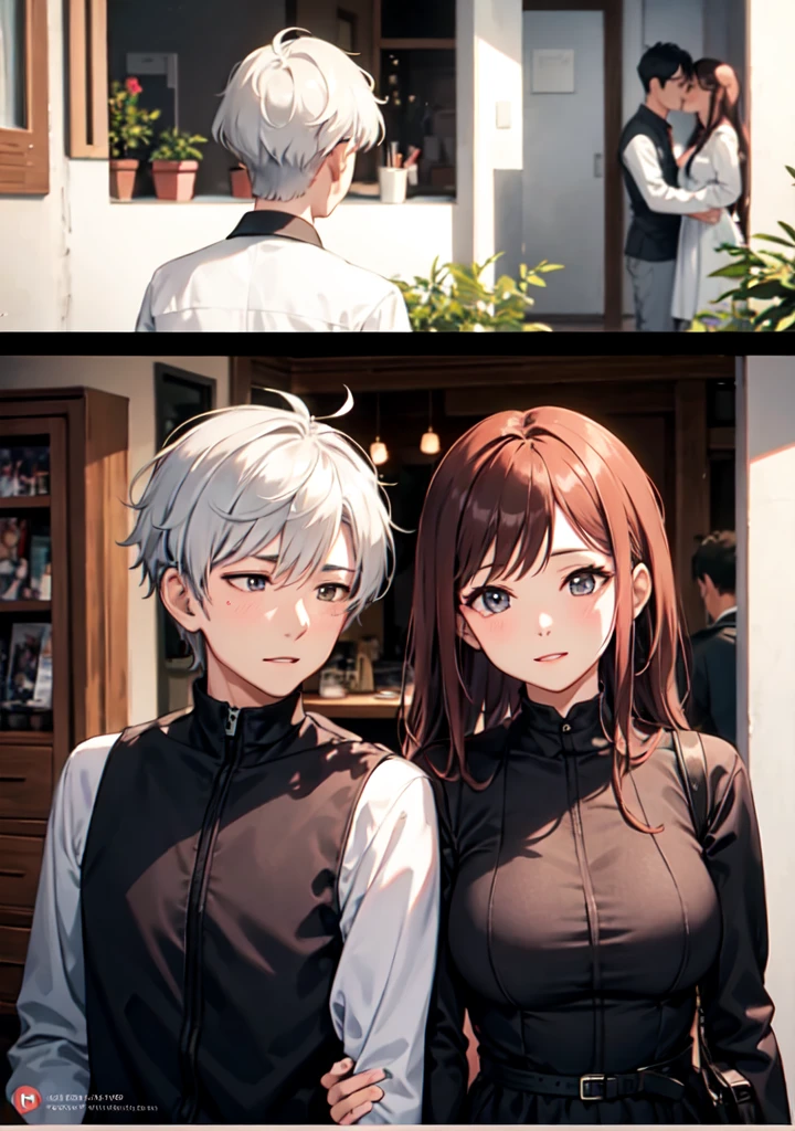 The couple is shown growing older together. They are seen reminiscing about their past, their love enduring through the years despite the challenges.