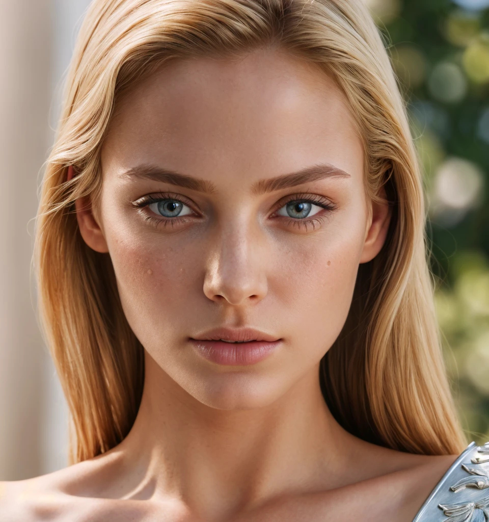 angel, armor gold (masterpiece, best quality, high resolution:1.4), 1girl, angel, skin pores texture, Hair blonde, HD , Photography, movie, cinematic, full Body, Realistic, (8k, RAW photo, best quality, masterpiece:1.2), (realistic, photo-realistic:1.33), best quality, detailed eyes blue, cute,natural lighting, depth of field, film grain, wrinkled skin, sharp, detailed and realistic portrait of a woman ,(freckles:0.5)