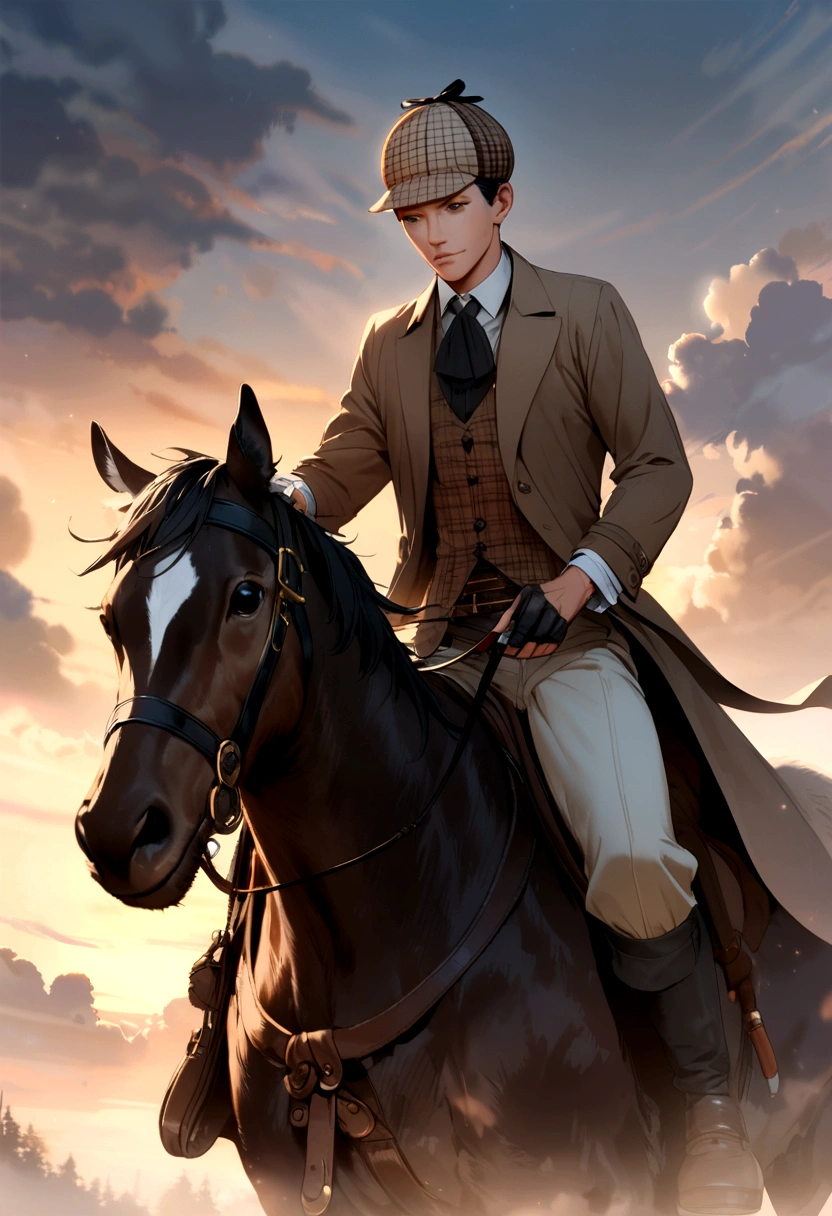 Sherlock Holmes Deerstalker and Pipe