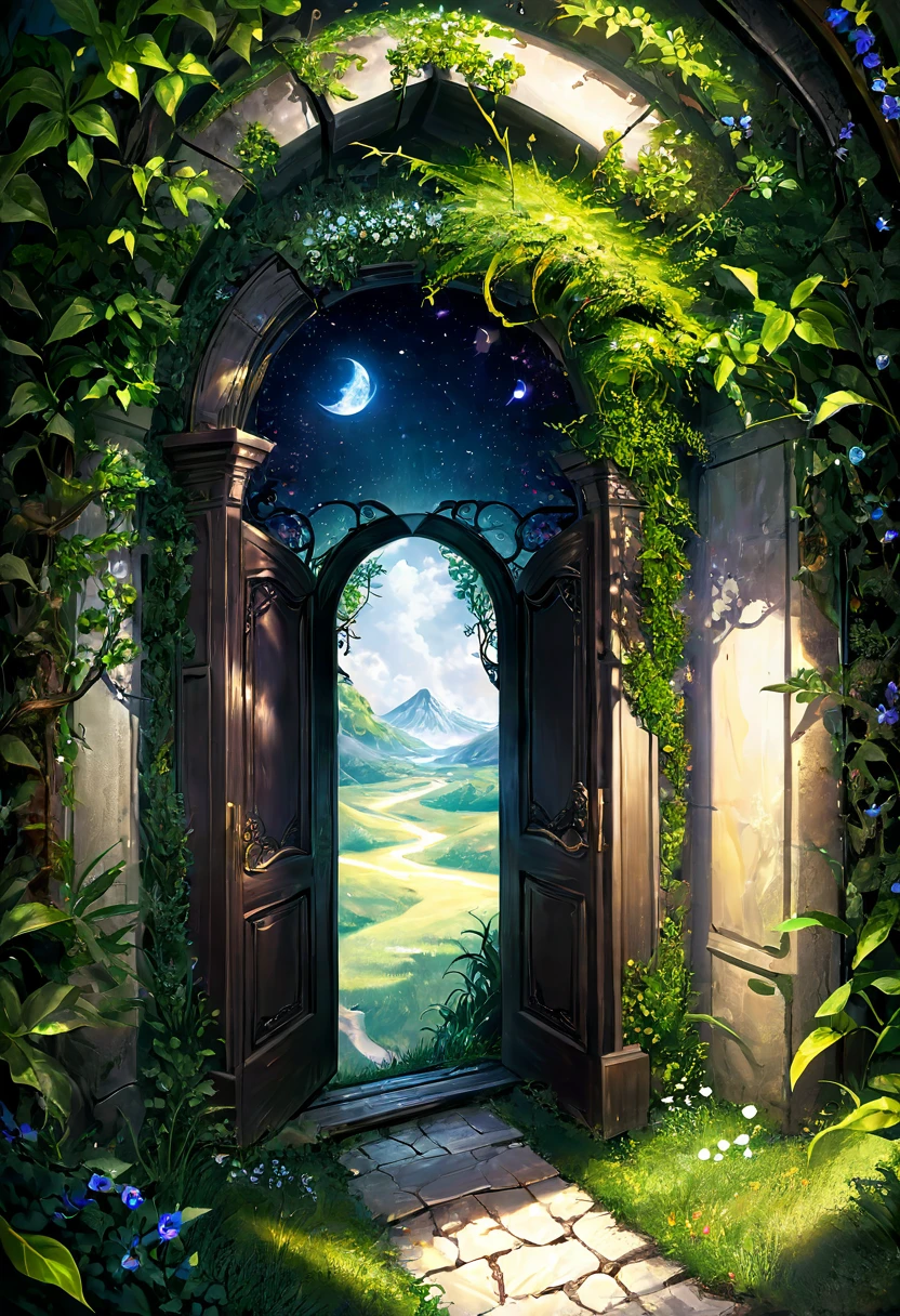 Art of door to a magical world 