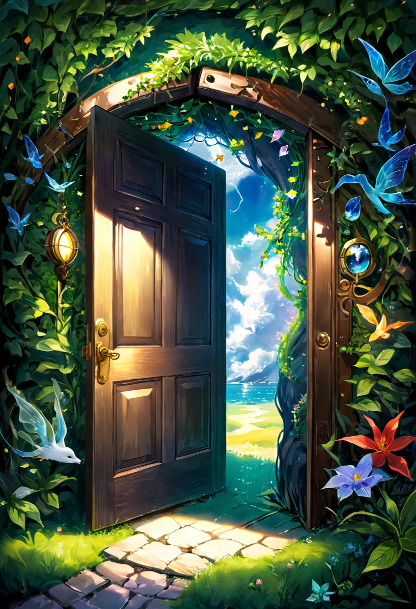 Art of door to a magical world 