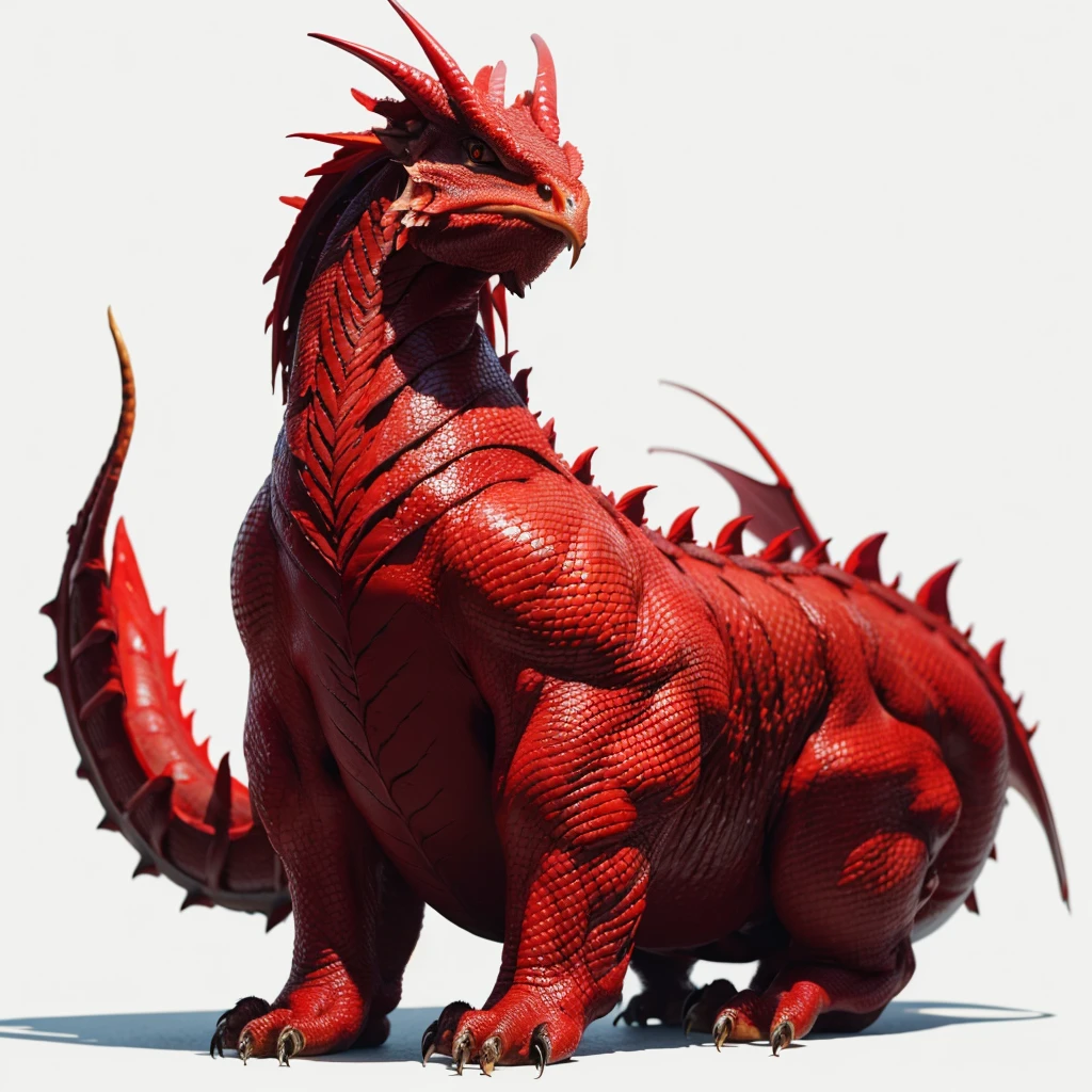 Big Animaly, chicken mixed with Lamia, reds colour skins, Grassroots background, (white background simpleks), (dragon mixed head)