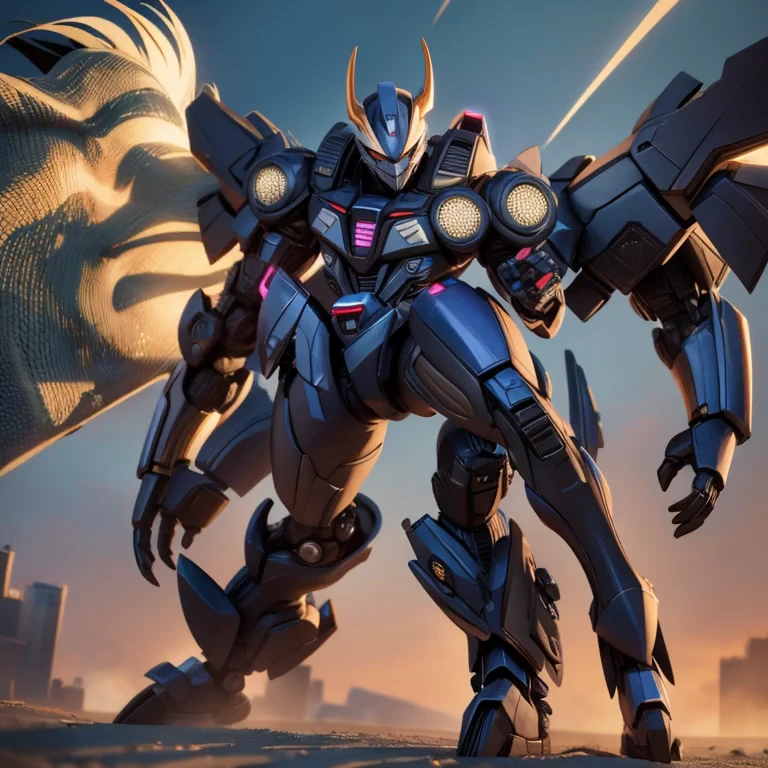 A transformer based on a spider (Decepticon) fights a transformer themed around a Cheetah (Autobot), robot battle in New York, explosions, high action