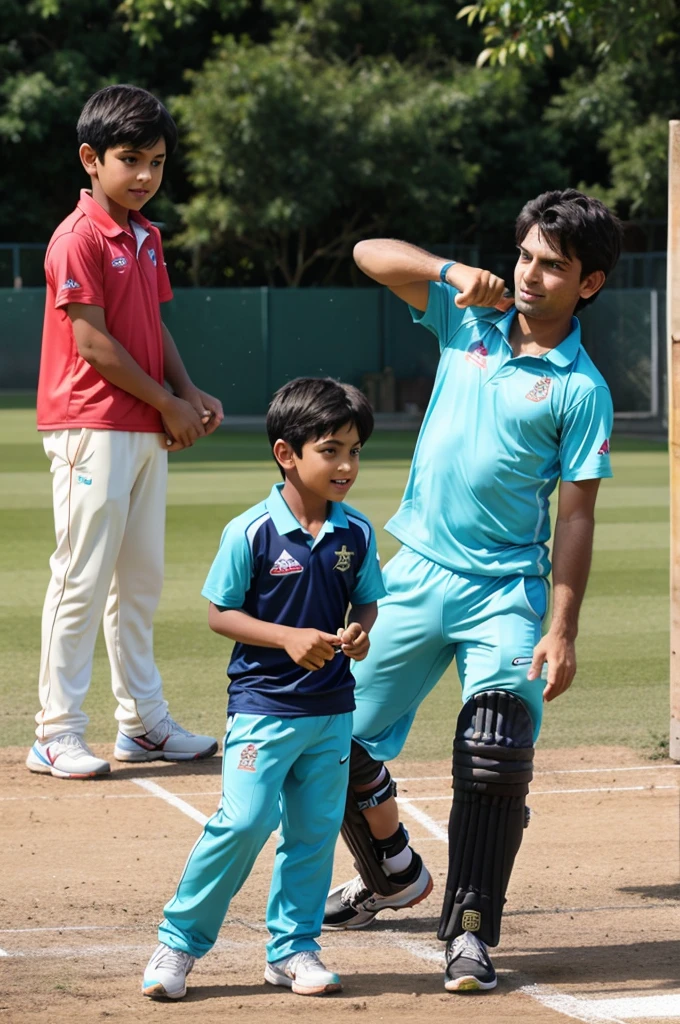 Cricket playing boys