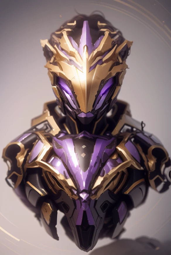 With some transparent effects,The color changes to purple and gold,Some purple and gold(Ensure its layering and armor texture,Purple is the main color,Add some gold for decoration,Add some transparent texture)