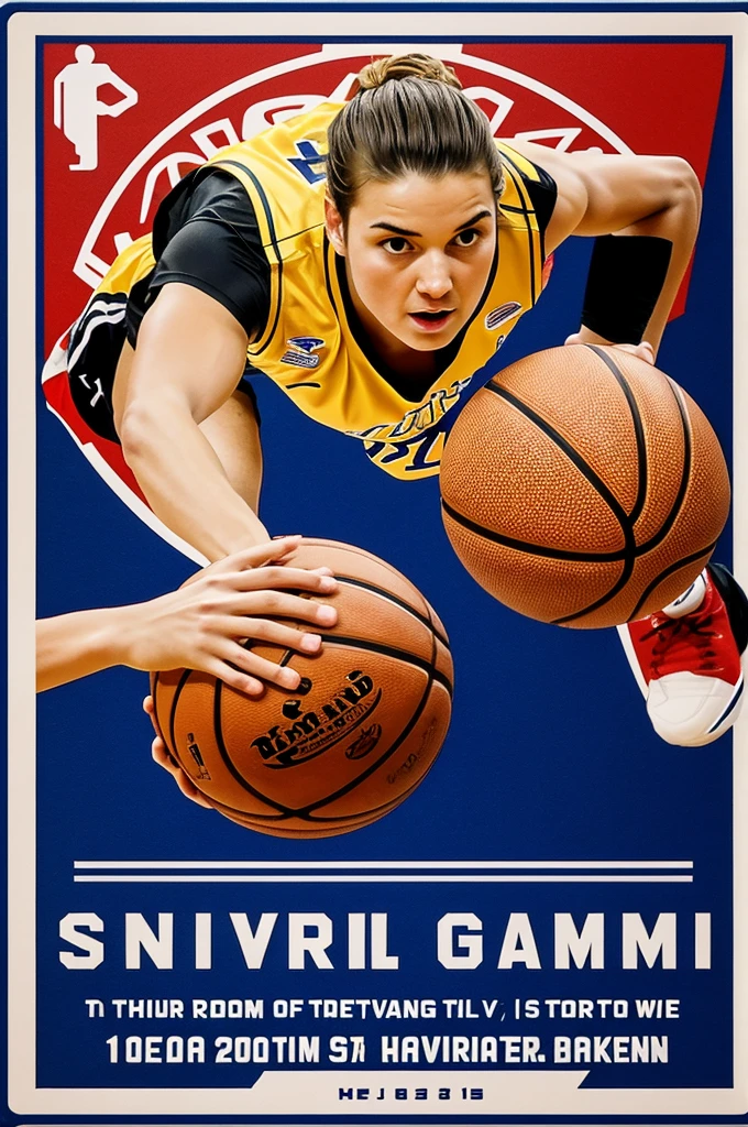 Invitation for a Basket game plus a logo of a basketball