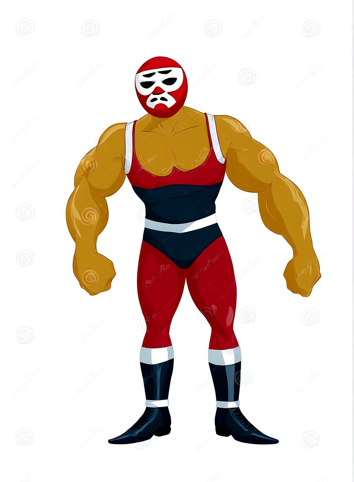 comic artwork of a man in a business suit, wearing a wrestling mask, sitting at a dinner table, crosshatching, 2D, Sharp, Detailed, HD, HDR, High Quality, High Resolution, Masterpiece, single panel