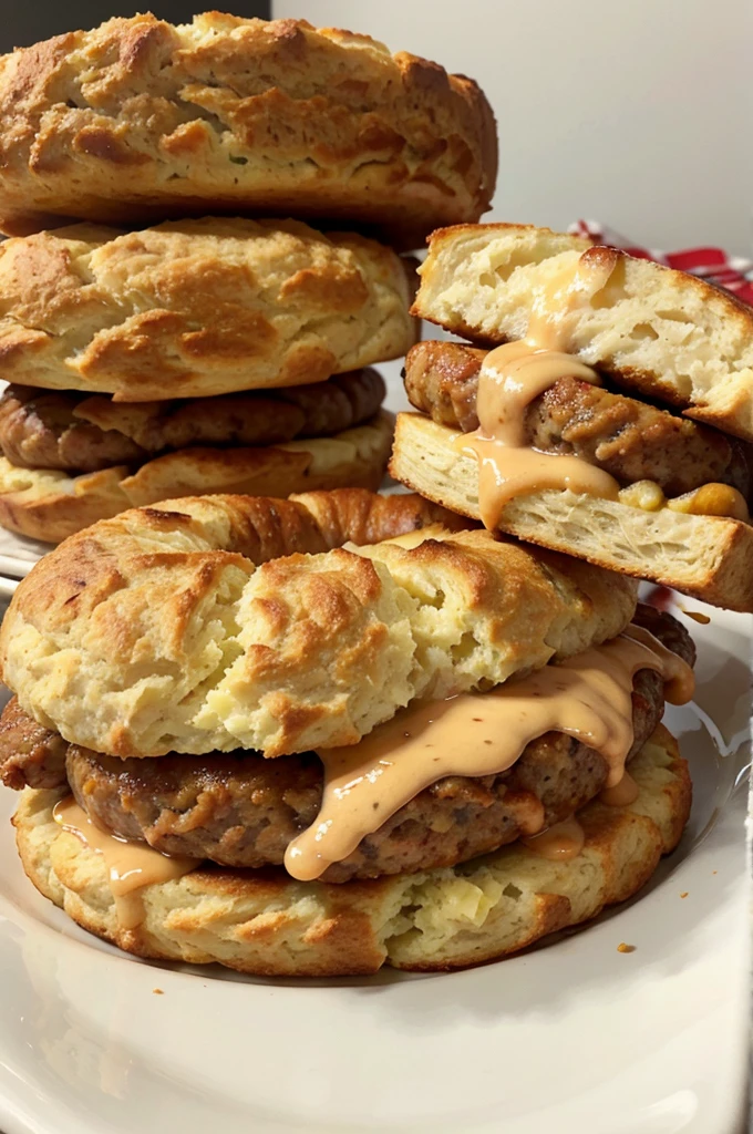 Keto Sausage and Cheese Biscuits