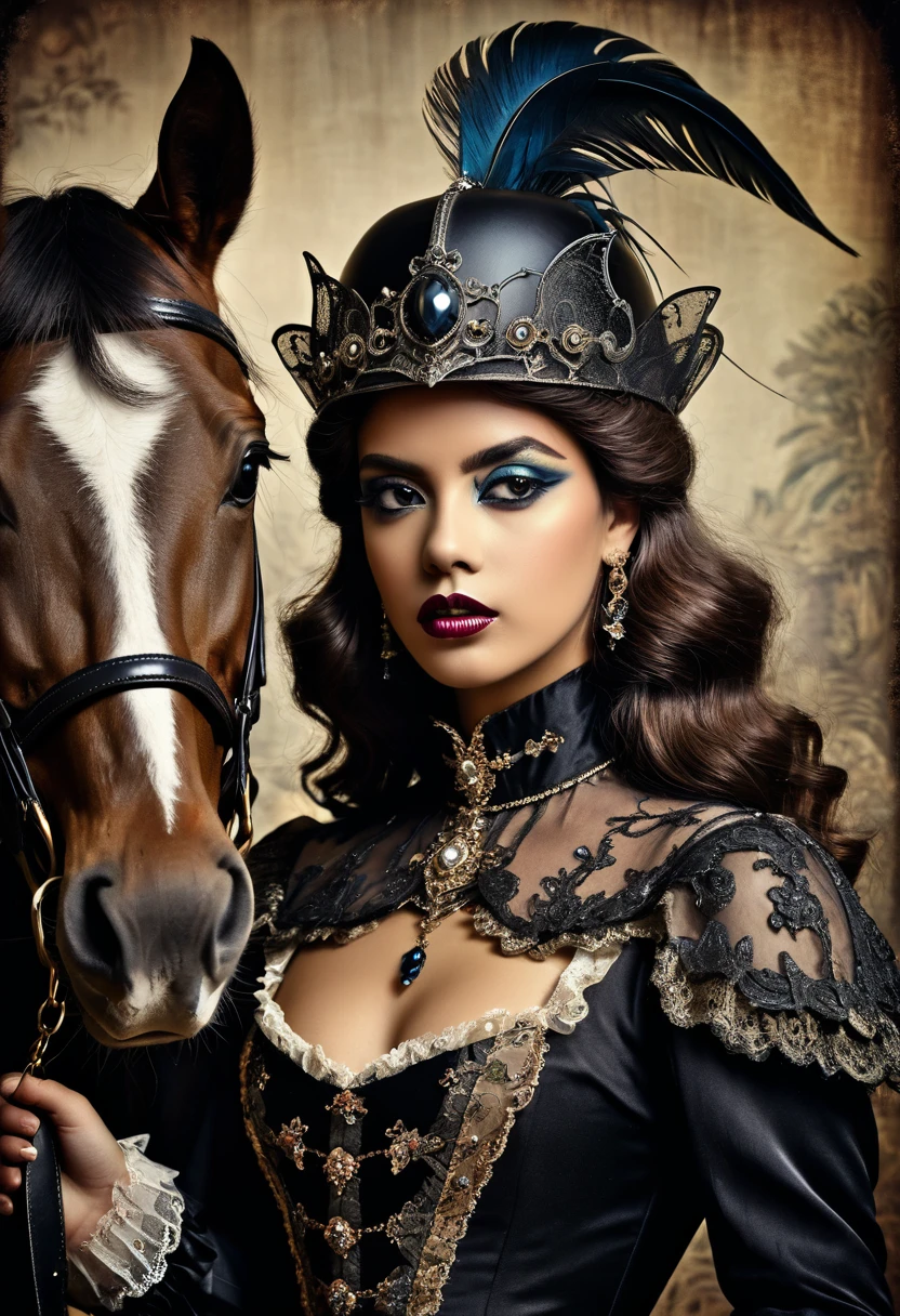 Dark fantasy cavaleiro vintage