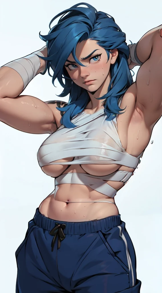 Bandages on the breasts