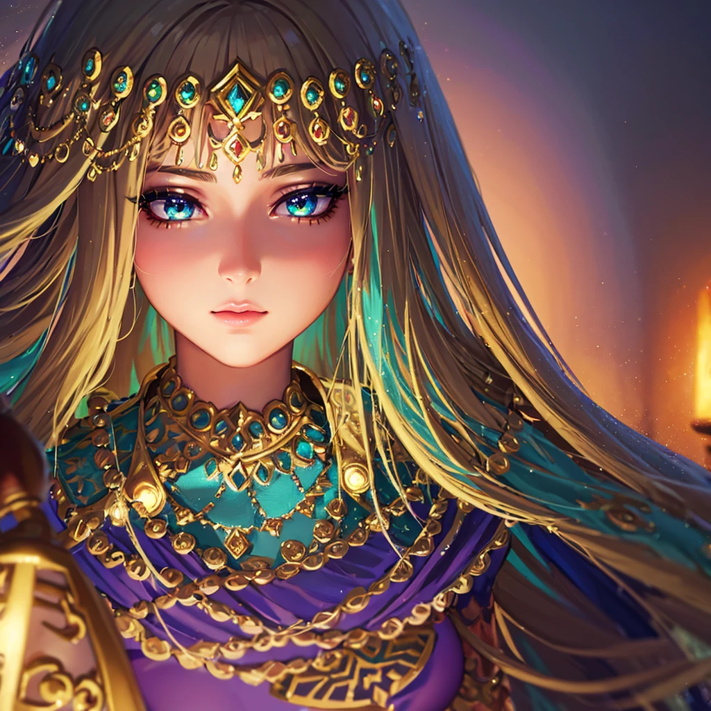 a beautiful detailed princess zelda, extremely detailed face, beautiful detailed eyes, beautiful detailed lips, long eyelashes, large breasts, intricate ornate jewelry, royal fantasy medieval gown, ethereal glowing light, cinematic dramatic lighting, vibrant colors, fantasy digital art, photorealistic, 8k, highly detailed, masterpiece