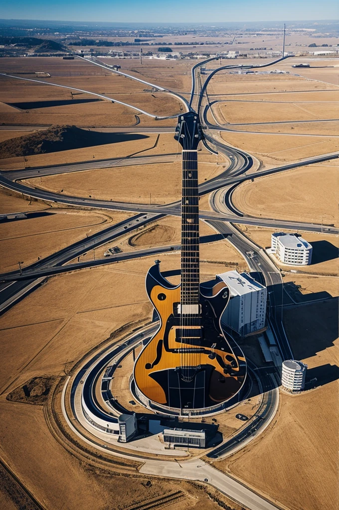Infrastructures in the shape of a guitar