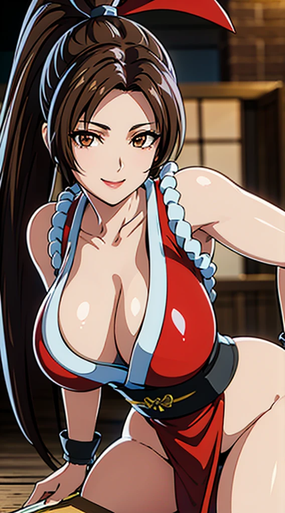 ((High Kick:1.4))、((attack posture:1.4))、((8K)), ((32k)), ((Highest quality)), ((masterpiece)), ((超High resolution)), ((Tmasterpiece)), (((head shot:1.6)))、((8K)), ((32k)), ((Highest quality)), ((masterpiece)), ((超High resolution)), Fine skin、女性1 person、Sexy kimono、((Mai Shiranui:1.2)), Expose your shoulders、魅惑的なsmile、Brown Hair, Brown eyes, Long and high ponytail, hair band, 1 person、Age 25, Japanese Mature, beautiful指, beautiful長い脚, beautiful体, beautiful鼻, beautifulキャラクターデザイン, Perfect Eyes, Perfect Face, jewelry, See through, smile、hair ornaments, king of fighters,((A large handheld fan:1.6))、
(Tabletop, Highest qualityの, Highest quality, beautifully、beautiful: 1.2), Very detailed, More detailed,適切な体のProfessionalポーション,Tabletop,Ultra-high quality output images,High resolution,Intricate details,Very delicate and beautiful hair,Realistic photos,dream-like,Professionalの照明,Realistic Shadows,Focus Only,
(Big Breasts:1.2,) , フローティングスカートFine skinの質感, High quality fabric, High quality metallic texture、((Beautiful and dense face))、RAW Photos、Professional, Ultra-fine painting, ((alone)), beautiful胸、Highest quality, Very detailed, Very detailed詳細, Finer details, so beautiful,(Five Fingers, Four fingers and thumb),Concept Art, Anime fantasy artwork, Detailed fantasy art,8KHigh resolution, Detailed Art, 8 Slim legs, Defined, Defined fingers