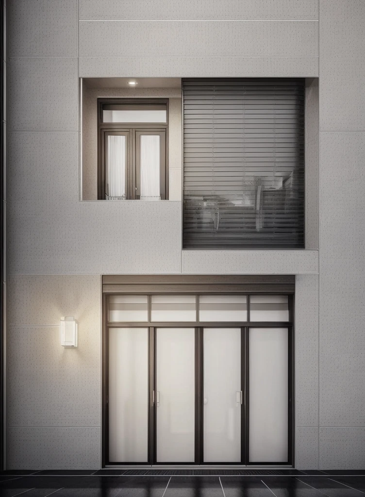House design, Super sharp like photos taken with a professional camera, (Masterpiece,best quality,8k uhd,dslr,soft lighting,high quality,hyper detail,film grain,Fujifilm XT3, UE 5 render 8k, super high resolution, supper detail:1.2), color block wall decor, abtract poster decor, glossy floor, (((volumetric light)))