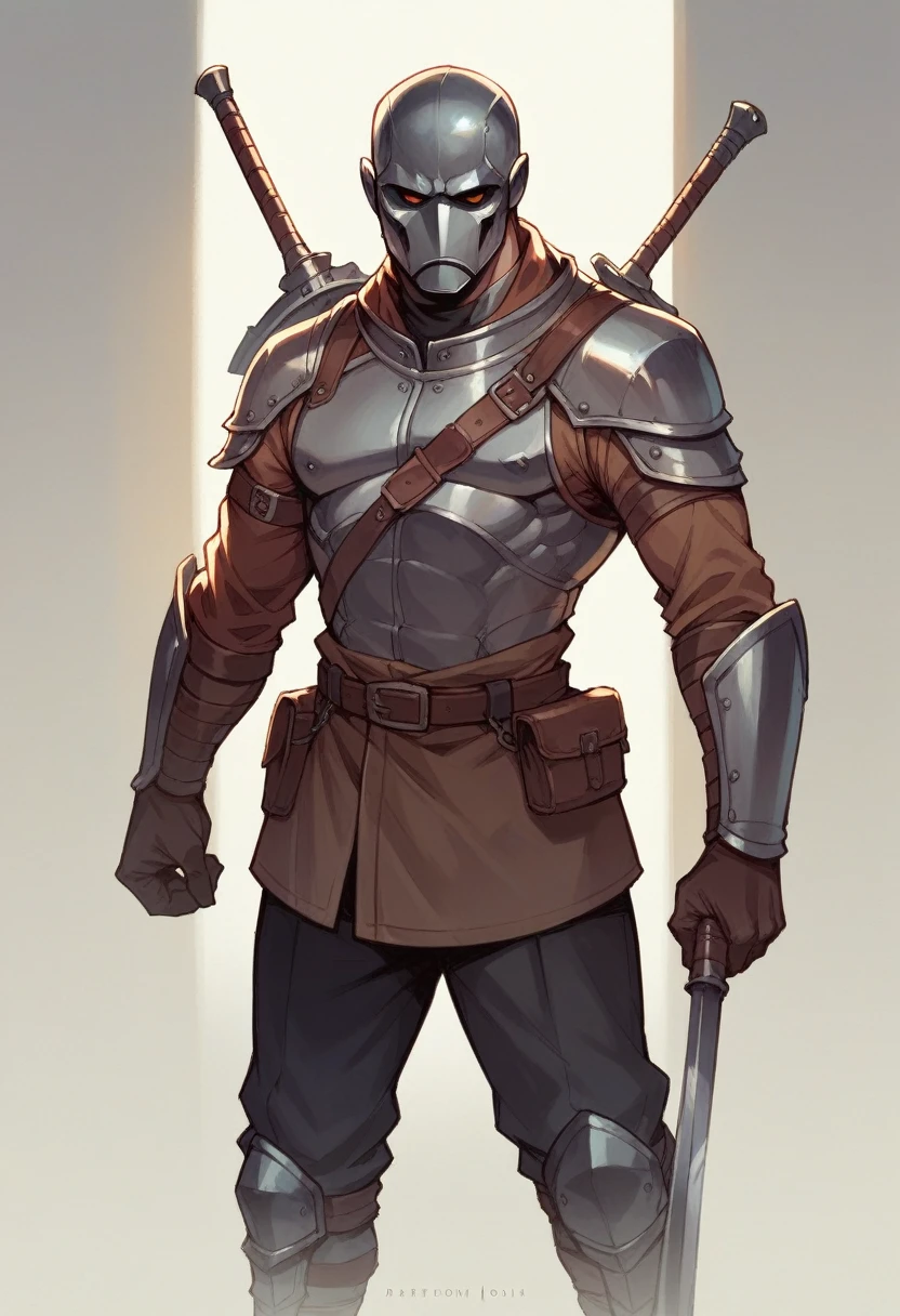 a warrior stands over the enemy's body