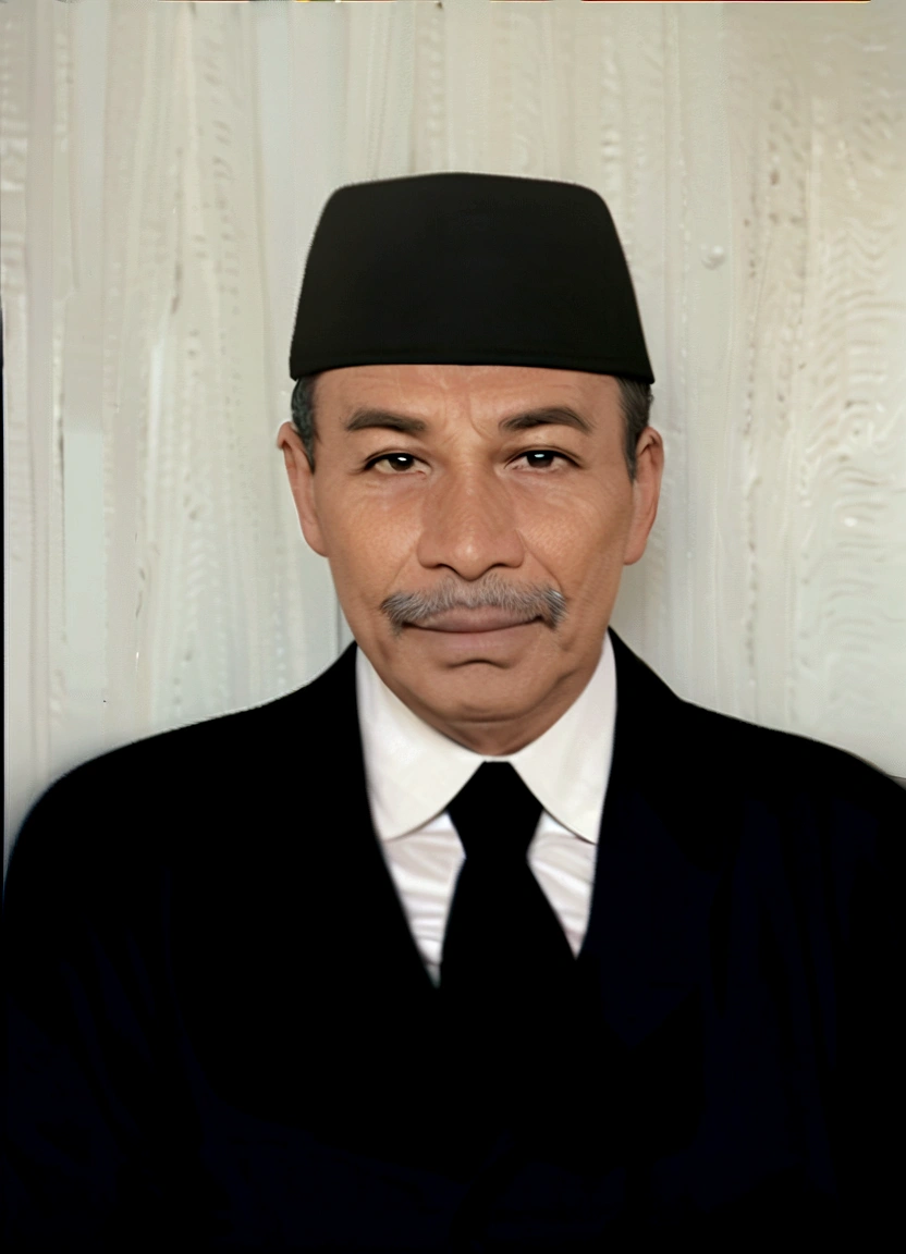 there is a man in a black suit and a black hat digital art but photo, academy headmaster, mohamed chahin, photoshopped, inspired by Bohumil Kubista