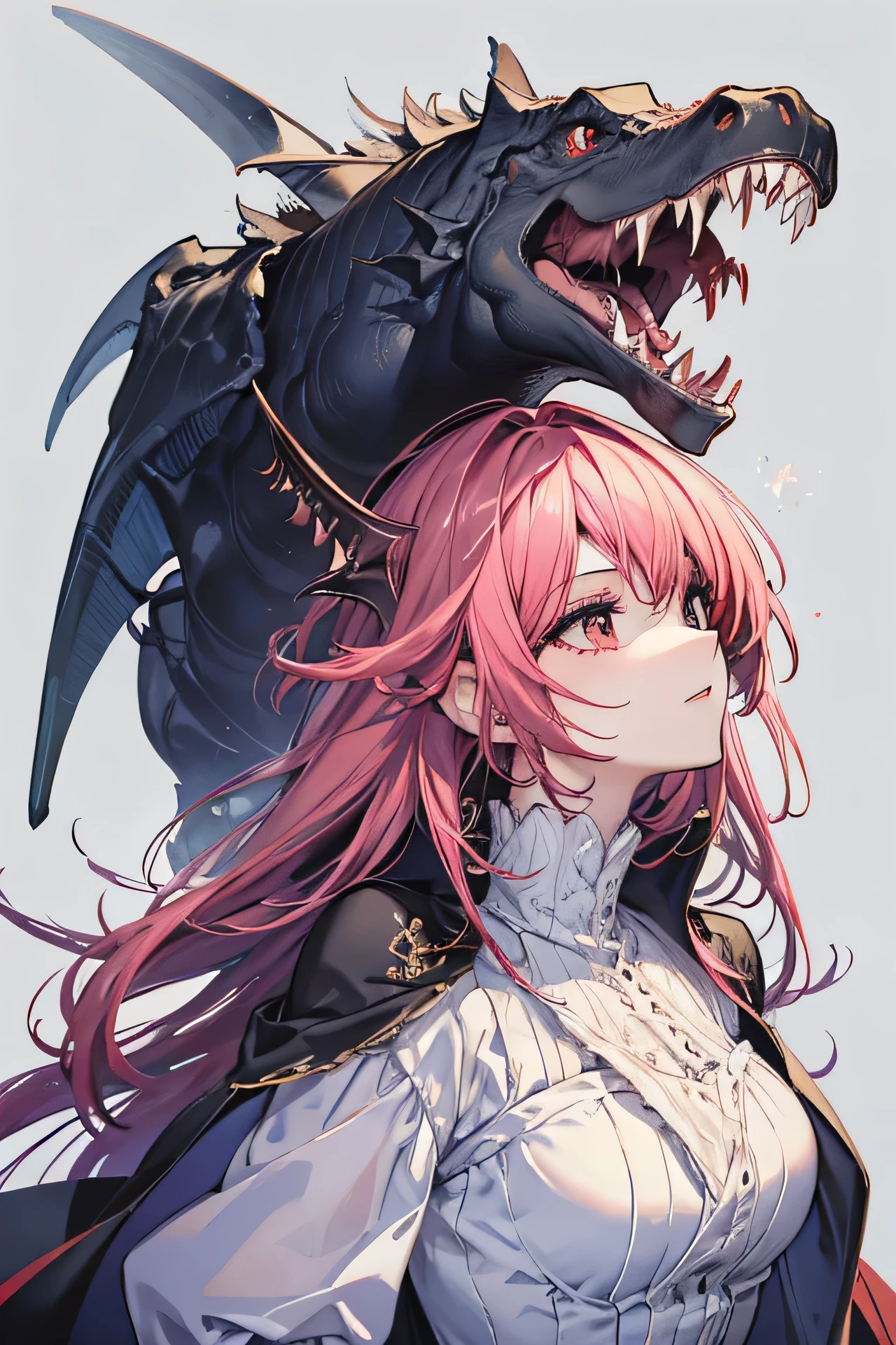 Tyrannosaurus,Personification,beautiful girl