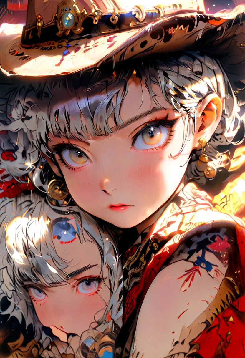 (Highest quality,High resolution,masterpiece:1.2),4K,8K,cowboy shot、Enlarge your eyes、Beautiful, clearly defined eyes、Highly detailed eyes and face、Draw your finger firmly、ahegao、ergarteners、(6 yearl)),Small breasts、flat chest、 {{{{Small breasts}}}},Super large nipples、Super large areola、 Plump thighs、Completely naked、Silver Hair、Frame your face、Bobcut、Spread your legs、No underwear、Creampie、Shaved、full body、Insert into pussy、