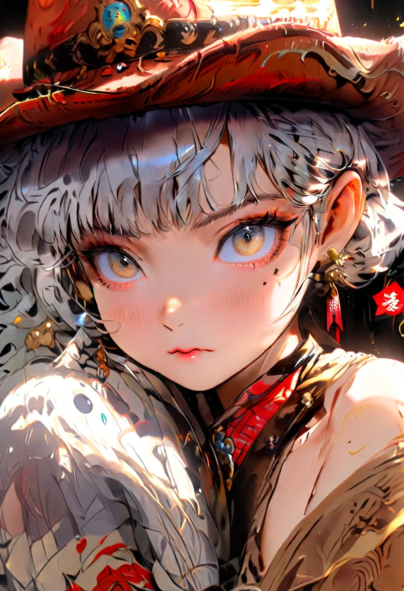 (Highest quality,High resolution,masterpiece:1.2),4K,8K,cowboy shot、Enlarge your eyes、Beautiful, clearly defined eyes、Highly detailed eyes and face、Draw your finger firmly、ahegao、Kindergarteners、(6 year old girl)),Small breasts、flat chest、 {{{{Small breasts}}}},Super large nipples、Super large areola、 Plump thighs、Completely naked、Silver Hair、Frame your face、Bobcut、Spread your legs、No underwear、Creampie、Shaved、full body、Insert into pussy、