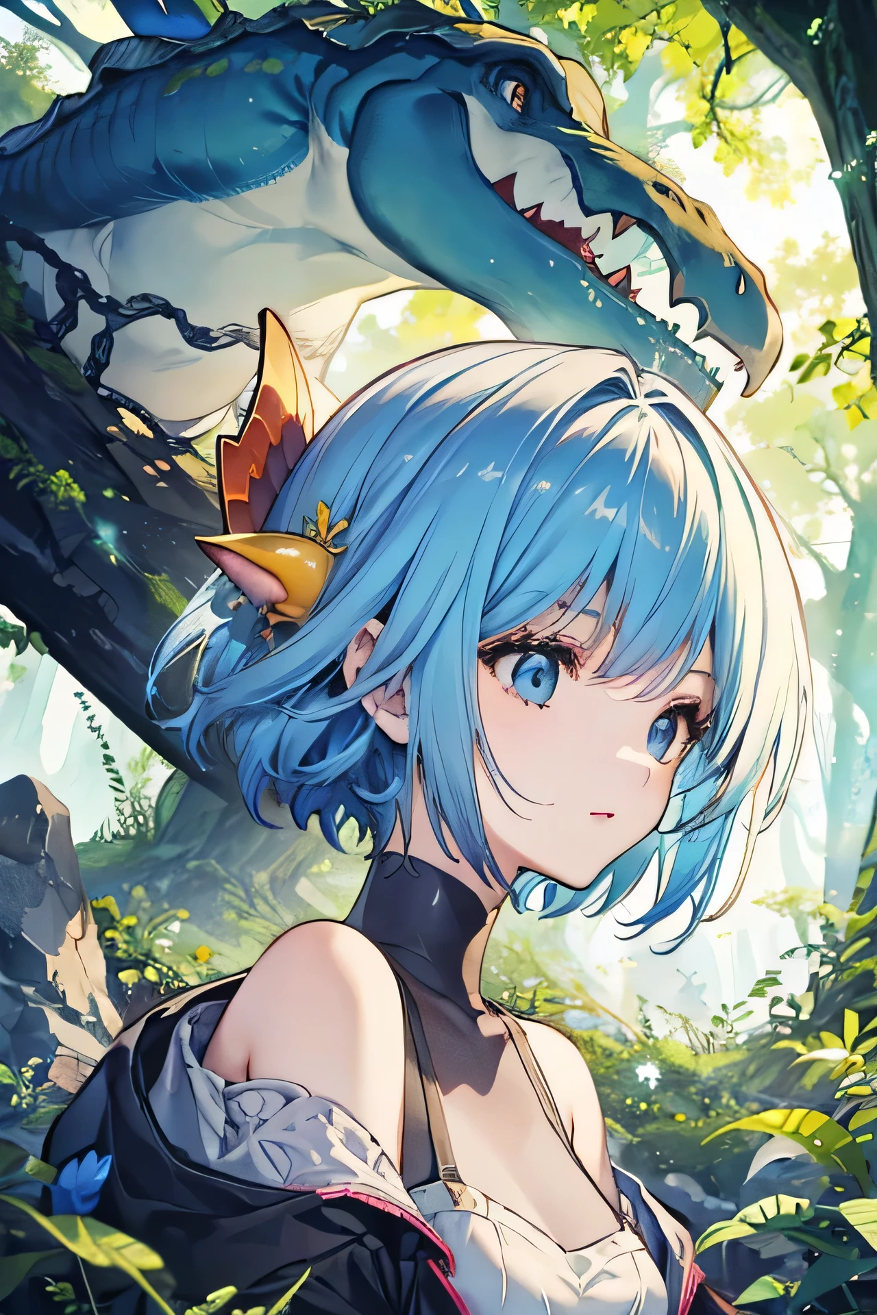 beautiful girl,Dinosaur Avatar