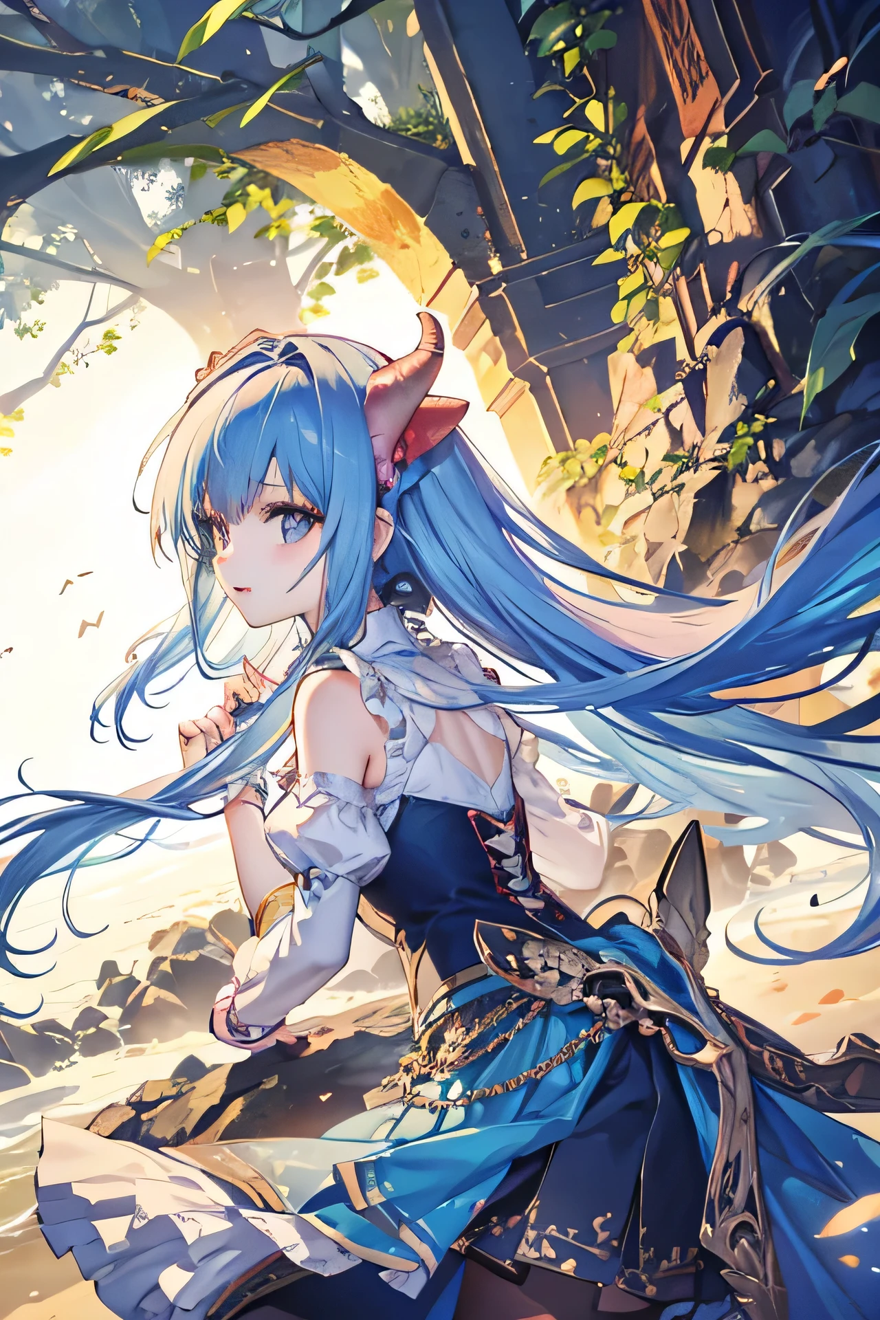 beautiful girl,Dinosaur Avatar