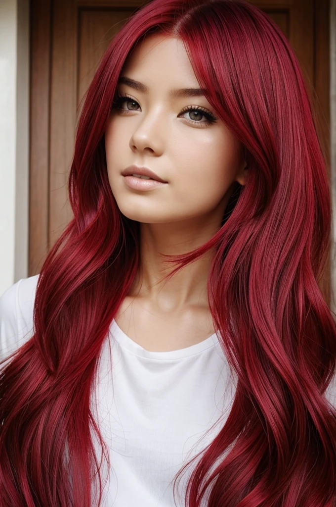 Change the colour of my hair into red