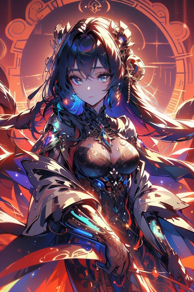 In the shadowy depths of a forgotten laboratory, a radiant paranormal silicon sentinel stands guard, its crystalline form gleaming with unearthly light. This otherworldly being is depicted in a stunning digital painting, showcasing intricate details and vibrant colors. The sentinel's ethereal energy is captured in every pixel, from its shimmering translucent shell to the intricate patterns of glowing circuitry etched into its surface. The image exudes a sense of otherworldly beauty and mystery, drawing viewers into a mesmerizing tale of the supernatural.